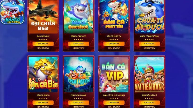 Danh sách các game bắn cá Hot nhất trên điện thoại hiện nay Danh sách các game bắn cá Hot nhất trên điện thoại hiện nay